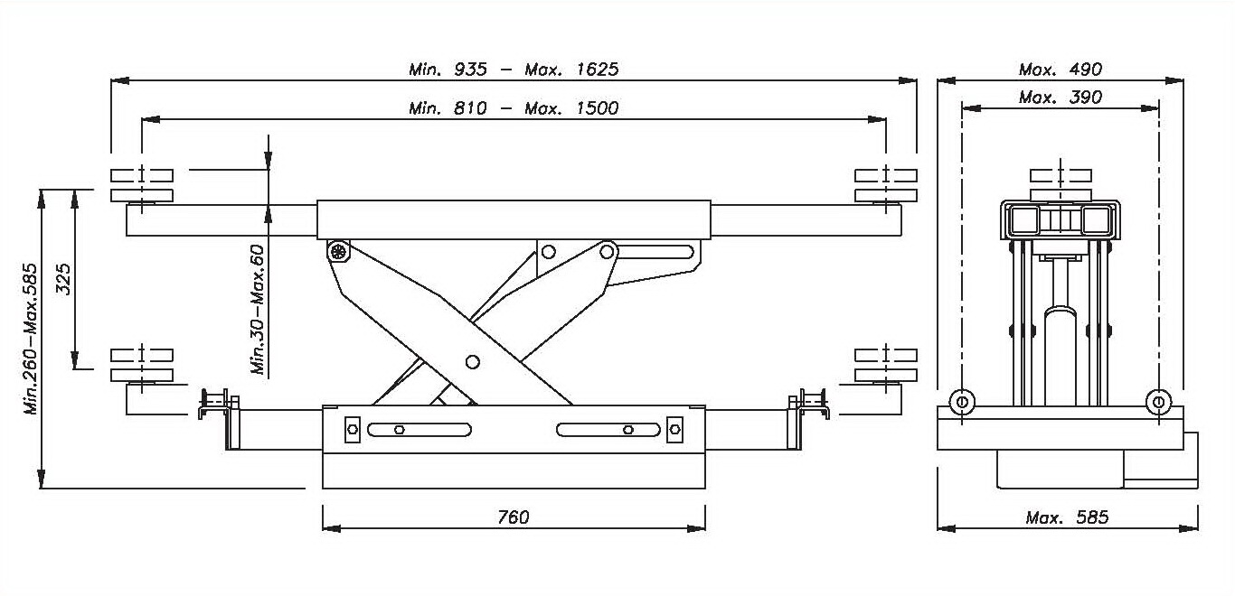 OMA-Werther 404M.6(OMA543.6) Траверса г/п 4000 кг. с ручным приводом