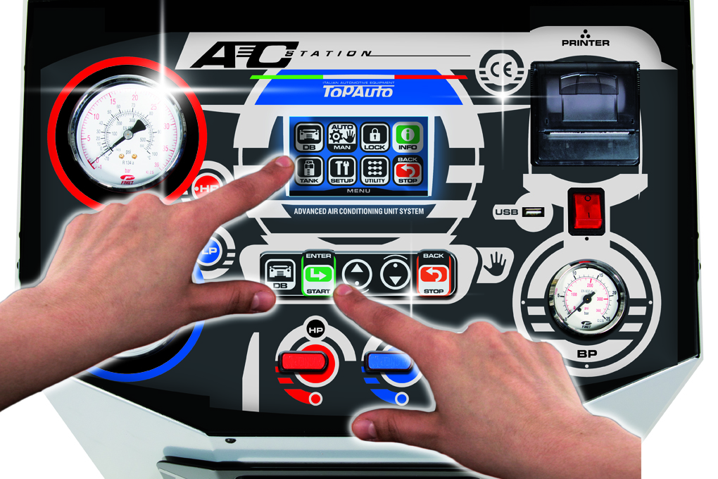 TopAuto RR700Touch Станция автоматическая для заправки автомобильных кондиционеров